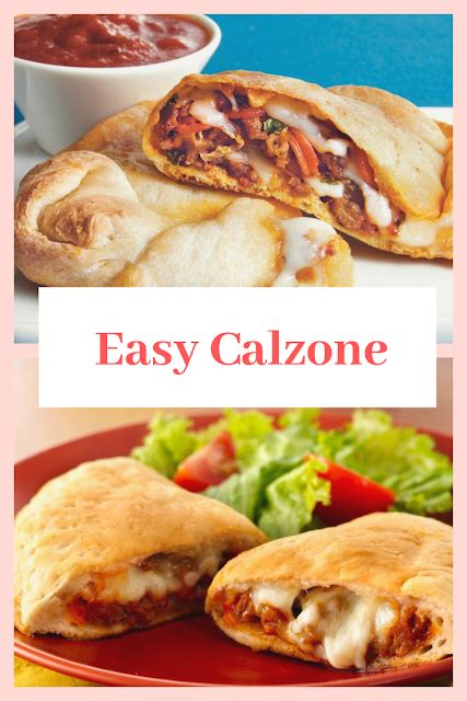 Easy Calzone Easy Meals Recipes Delish Recipes