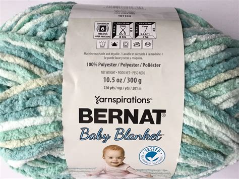 Bernat Baby Blanket Yarn Brights 105 Oz300g Baby Blue Etsy