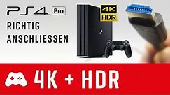 PS4 Pro richtig anschließen und einstellen ► 4K HDR Tutorial - Hilfe bei Bildaussetzern
