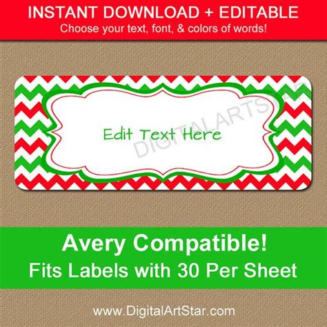 Avery Holiday Label Templates Label Design Ideas