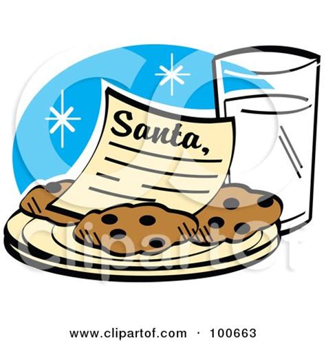 Edit and share any of these stunning cookies and milk clipart. Santa Letter On A Plate Of Cookies Served With Milk ...