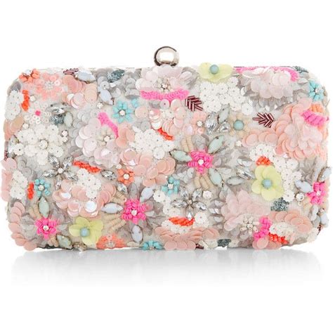 Accessorize Neon Floral Hardcase Clutch Bag Floral Clutch Bags Pink