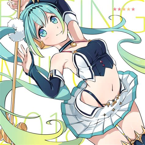 Safebooru 1girl Aqua Eyes Aqua Hair Armpits Arms Up Detached Sleeves