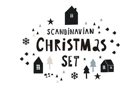 Scandinavian Christmas Christmas Graphic Design Scandinavian