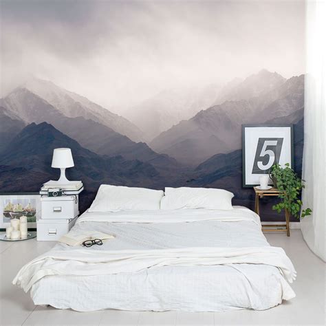 Misty Mountains Wall Murallove The Idea Of A Full Wall Size Painting