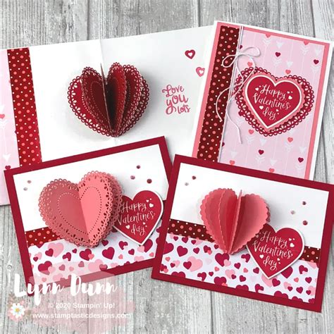3d Heart Pop Up Cards For Valentines Day Valentines Day Cards Diy