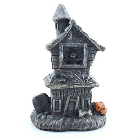 GelldG Dekoobjekt Halloween Mini Geisterhaus Spooky Village Figur