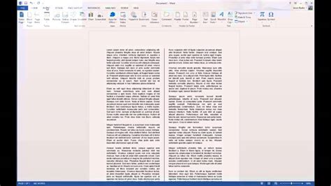 How To Use The Columns Layout In Microsoft Word Youtube