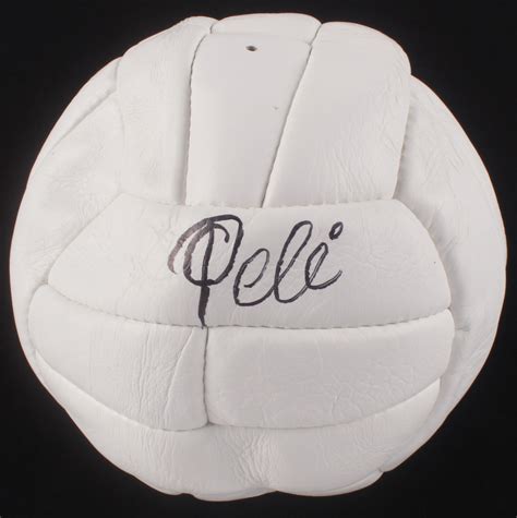 Pele Signed Throwback Soccer Ball Psa Coa Pristine Auction