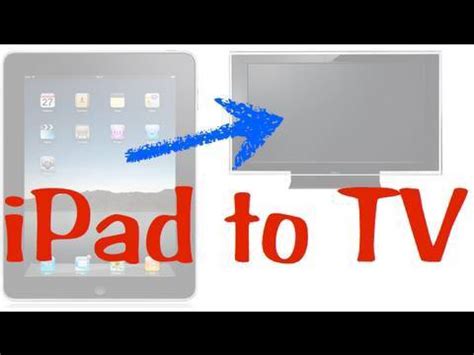 Apple tv is a great way to connect your ipad to your tv. Connecting your iPad to a TV - YouTube