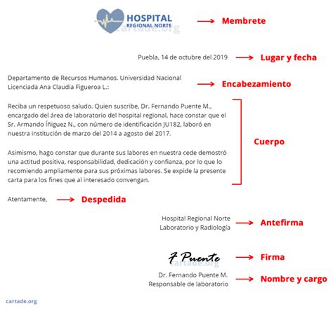 Partes De La Carta Formal Ejemplo Ejemplo Sencillo Images