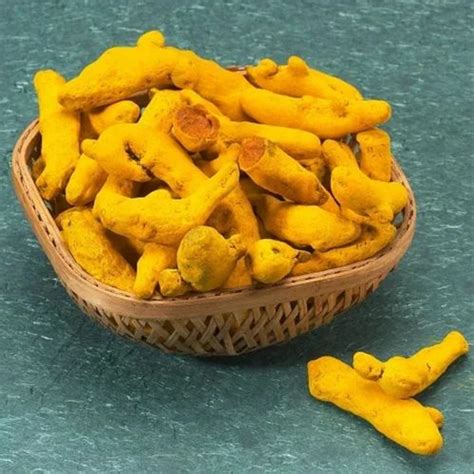 Inch Yellow Dry Turmeric Finger At Rs Kg Turmeric Finger In