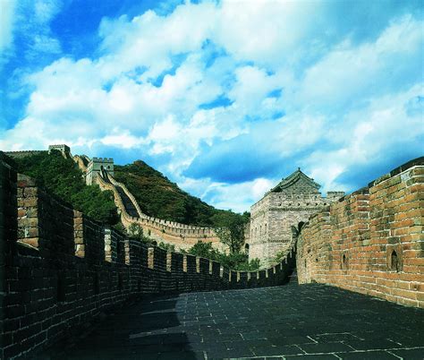 A Span Of The Mutianyu Great Wall As The Terrain In This Area Is