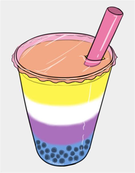 Boba tea transparent images (14). Bigender Art Bubble Tea Boba Tea Food Cw - Aesthetic ...