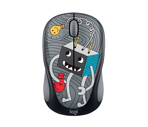 Logitech Doodle Collection M238 Lightbulb Wireless Mouse آ