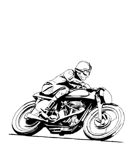 Motorcycle Line Drawing At Explore Collection Of