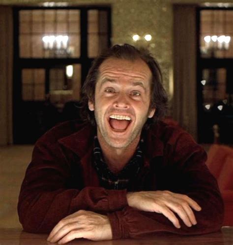 Jack Nicholson As Jack Torrance The Shining 1980 Jack Nicholson