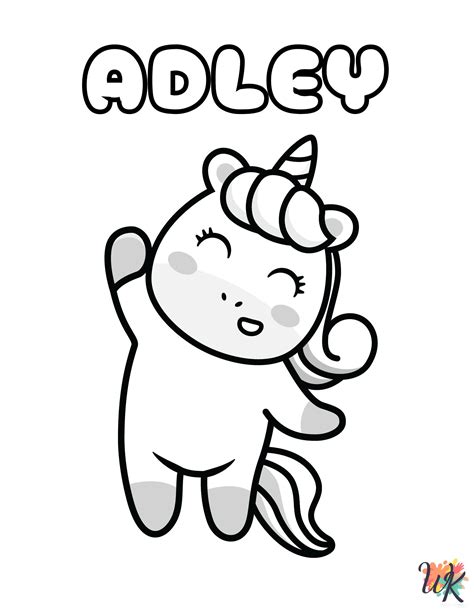 A For Adley Coloring Pages For Kids Coloringpageswk