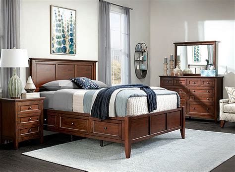 3 pc mahogany faux leather eastern king sleigh bed set. Westlake 4-pc. Queen Platform Bedroom Set w/ Storage Bed ...