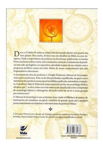 Livro Manual De Escatologia Estudo Apocalipse Editora Vida Frete Grátis