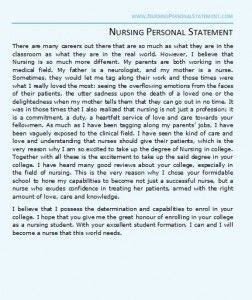 great nursing personal statement   nursing school personal