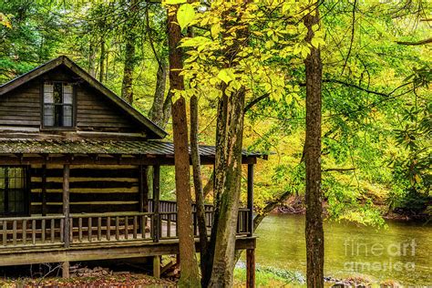 Cabin By The River Photograph By Thomas R Fletcher Fine Art America