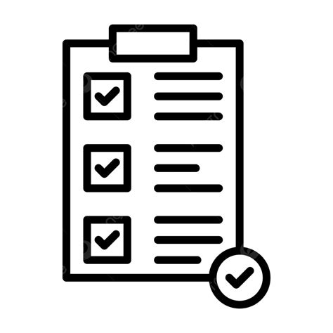 Completed Task Line Icon Vector Completed Task Icon Complete