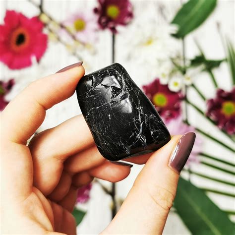 Large Black Tourmaline Tumblestones Protection Stones Etsy