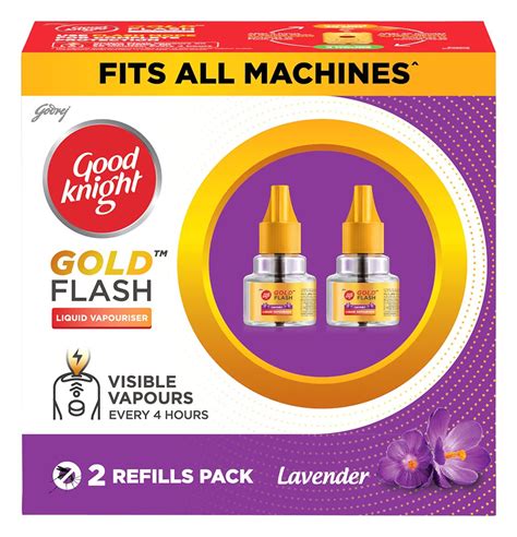 Good Knight Gold Flash Lavender Mosquito Repellent Refill 45ml Packof