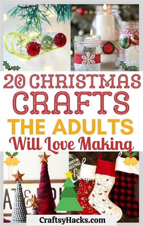20 Easy Christmas Crafts For Adults Craftsy Hacks