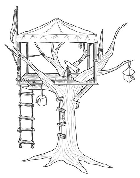 Printable tree house coloring pages. Tree House Coloring Pages at GetColorings.com | Free printable colorings pages to print and color