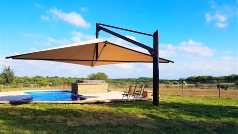 Permanent, architectural canopy structures for sports facilities. Permanent Umbrella | Pool shade, Shade structure, Pool ...