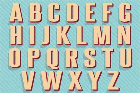 6 Vintage Alphabet Letters Free And Premium Templates
