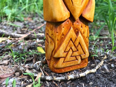 Allfather Wotan Odin Pagan Nordic Traditionshand Carved Etsy
