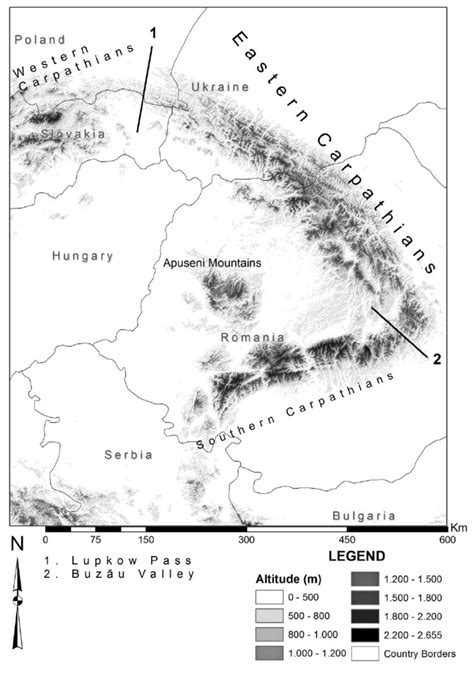 Eastern Carpathians General Position Within The Carpathian Mountain