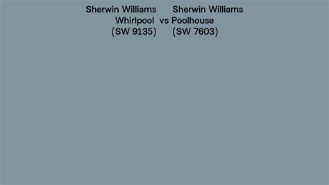 Sherwin Williams Whirlpool Vs Poolhouse Side By Side Comparison