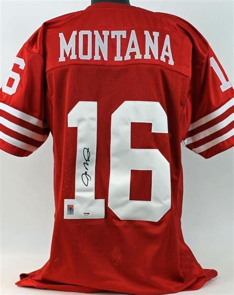 49ers Joe Montana Authentic Signed Jersey Montana Hologram And Psadna