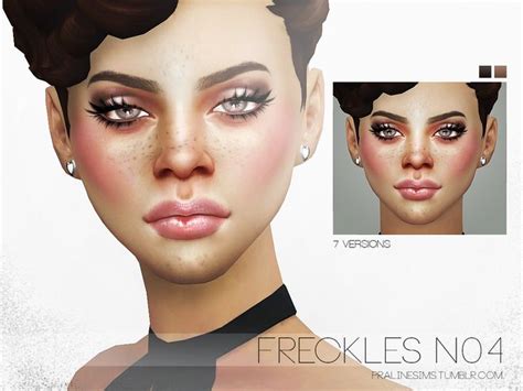 Pralinesims Freckles N04 Sims Freckles Sims 4