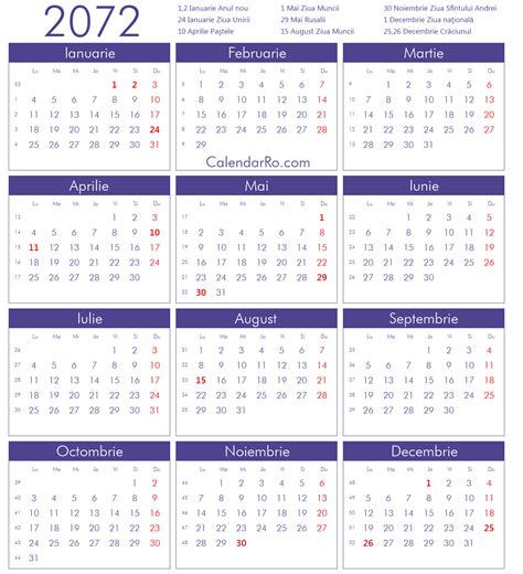 Calendar 2072