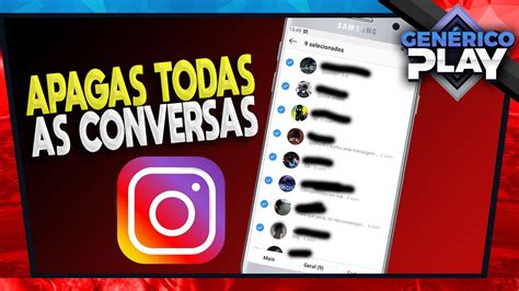 Como Apagar Todas As Conversas De Uma Só Vez No Instagram Atualizado Youtube