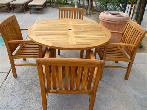 Modway upland teak wood outdoor patio armchair with cushions in natural white. Wintertime Care for Outdoor Teak Furniture in San Diego ...