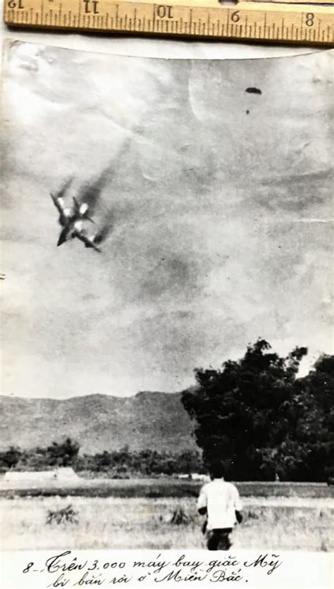 North Vietnamese Army Viet Cong Propaganda Photo Of Downing Of Th Jet Aircraft Enemy Militaria