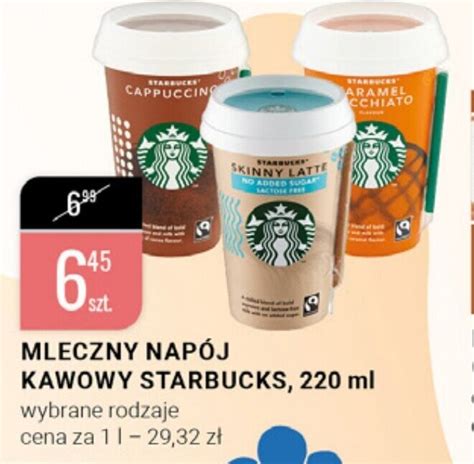 Promocja Mleczny Nap J Kawowy Starbucks Ml W Bi