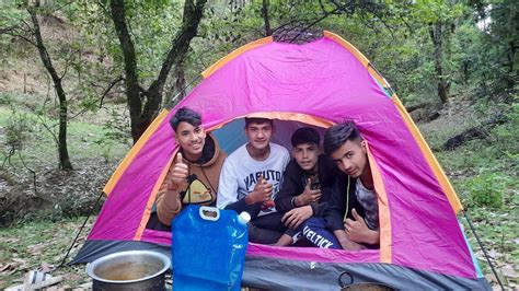 daytime group camping in deep uttrakhand forest sumitbohra03 youtube