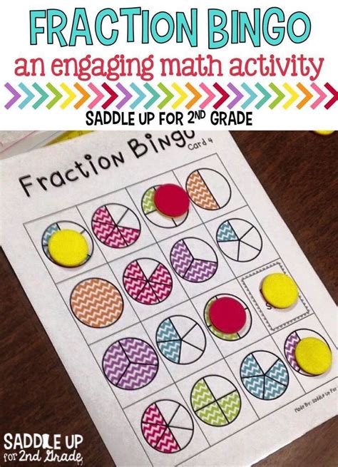 Fraction Bingo: 2 Sets of Bingo Cards | Fraction bingo, Math activities