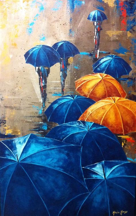 Pin On Umbrellas And Rain Painting
