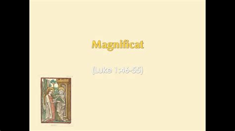 The Magnificat Latin Youtube
