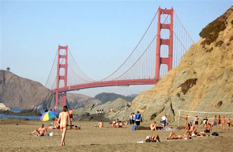 There S A Nude Beach Under The Golden Gate Bridge In San Francisco