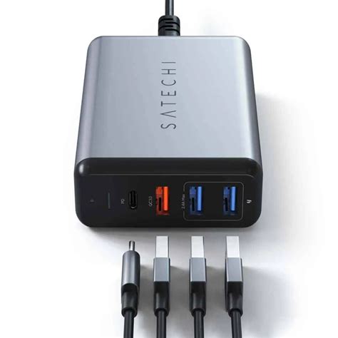 Satechi Outs Usb C Multiport Travel Charger For Android Phones Ces 2018