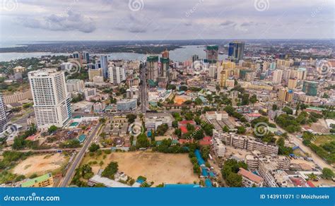 aerial view of dar es salaam city tanzania stock image image of city streets 143911071
